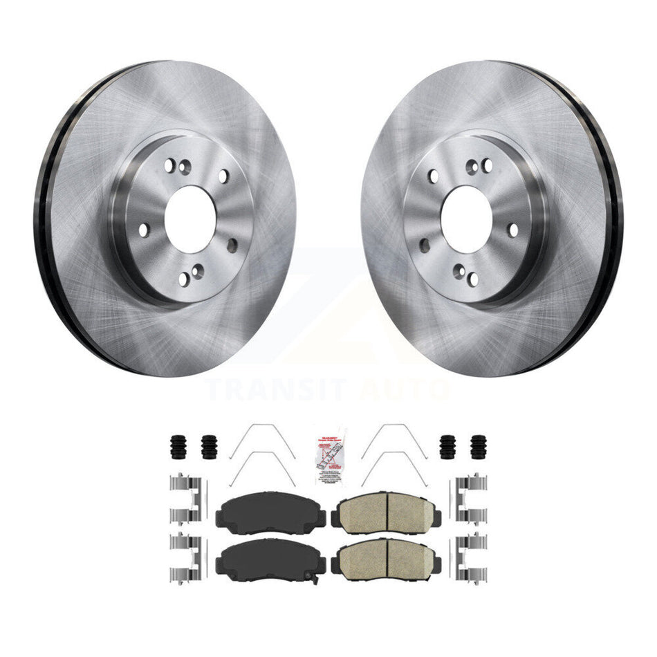 Front Disc Brake Rotors And Ceramic Pads Kit For Honda Accord K8A-104598