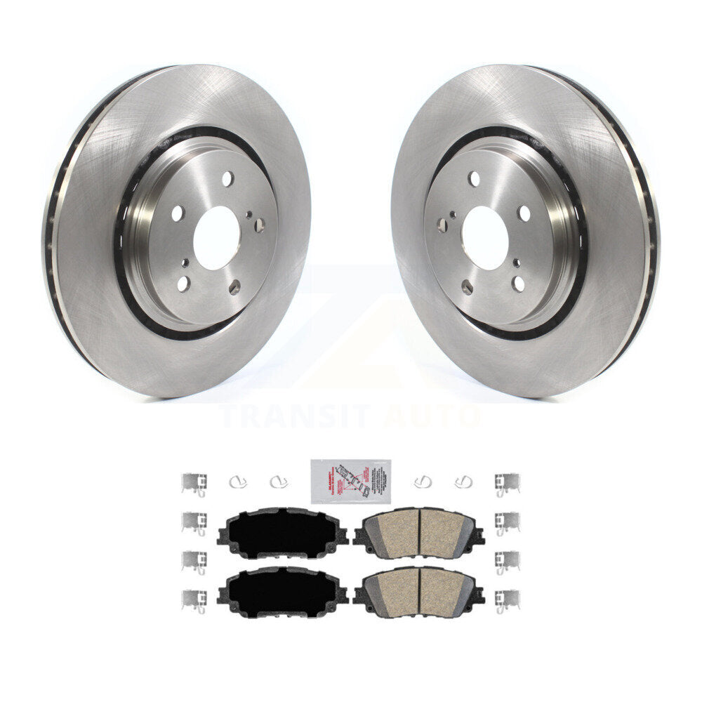 Front Disc Brake Rotors & Ceramic Pad Kit For 2020-2023 Toyota Camry XSE With TRD Package K8A-104622