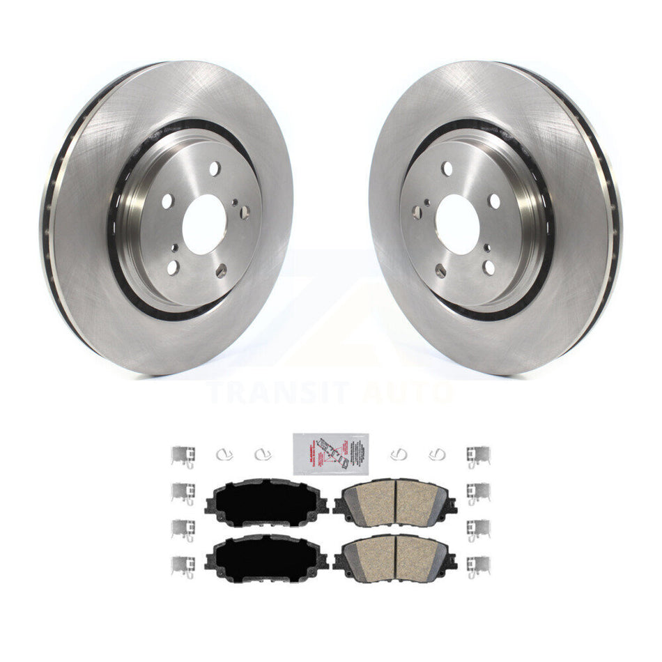 Front Disc Brake Rotors & Ceramic Pad Kit For 2020-2023 Toyota Camry XSE With TRD Package K8A-104622