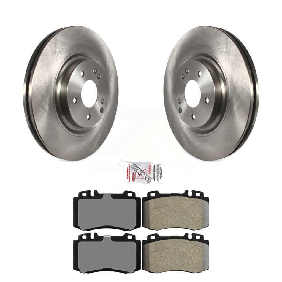 Front Disc Brake Rotors And Semi-Metallic Pads Kit For Mercedes-Benz C230 SLK350 C320 K8A-104629