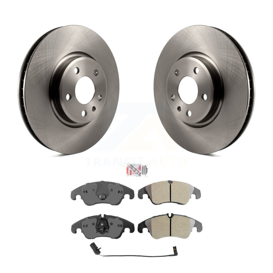 Front Disc Brake Rotor & Semi-Metallic Pad Kit For Audi A4 Quattro Q5 A5 allroad A7 S5 A6 K8A-104631