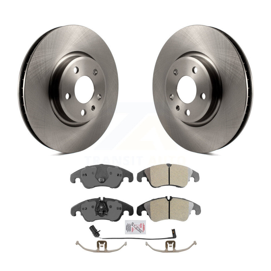 Front Disc Brake Rotor & Semi-Metallic Pad Kit For Audi A4 Quattro Q5 A5 allroad A7 S5 A6 K8A-104631