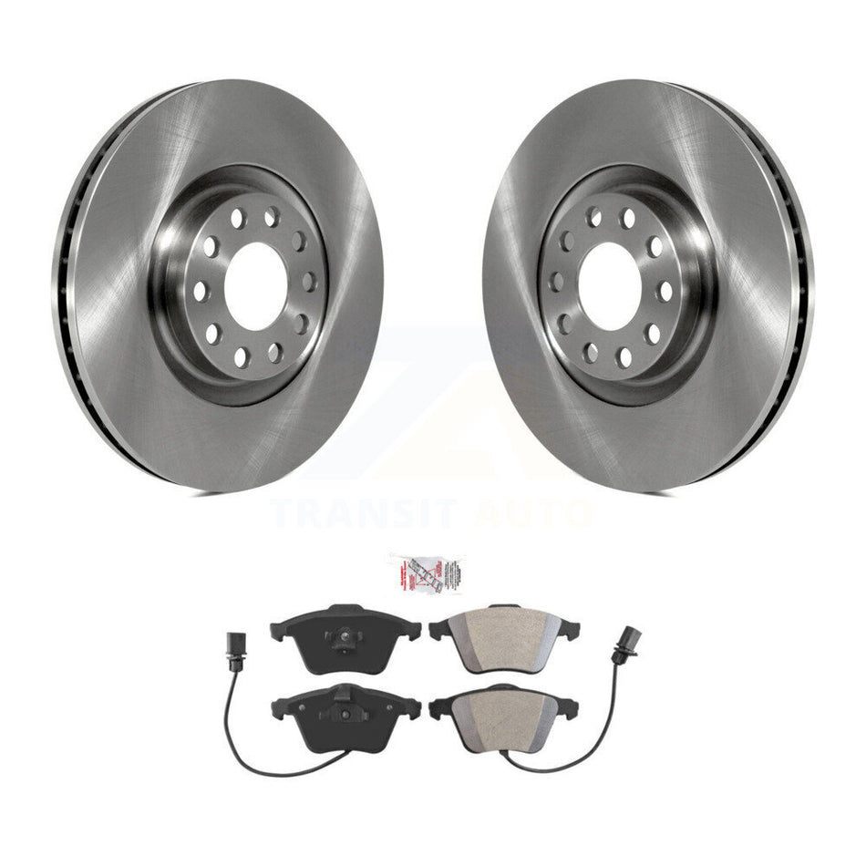 Front Disc Brake Rotors And Semi-Metallic Pads Kit For Audi A6 Quattro K8A-104633