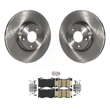 Front Disc Brake Rotors Ceramic Pad Kit For 2009-2013 INFINITI G37 AWD With Brembo Brakes K8A-104634