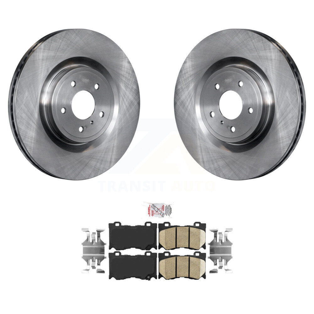 Front Brake Rotors & Ceramic Pad Kit For INFINITI Q50 G37 Nissan 370Z Q60 M37 FX50 Z QX70 K8A-104635