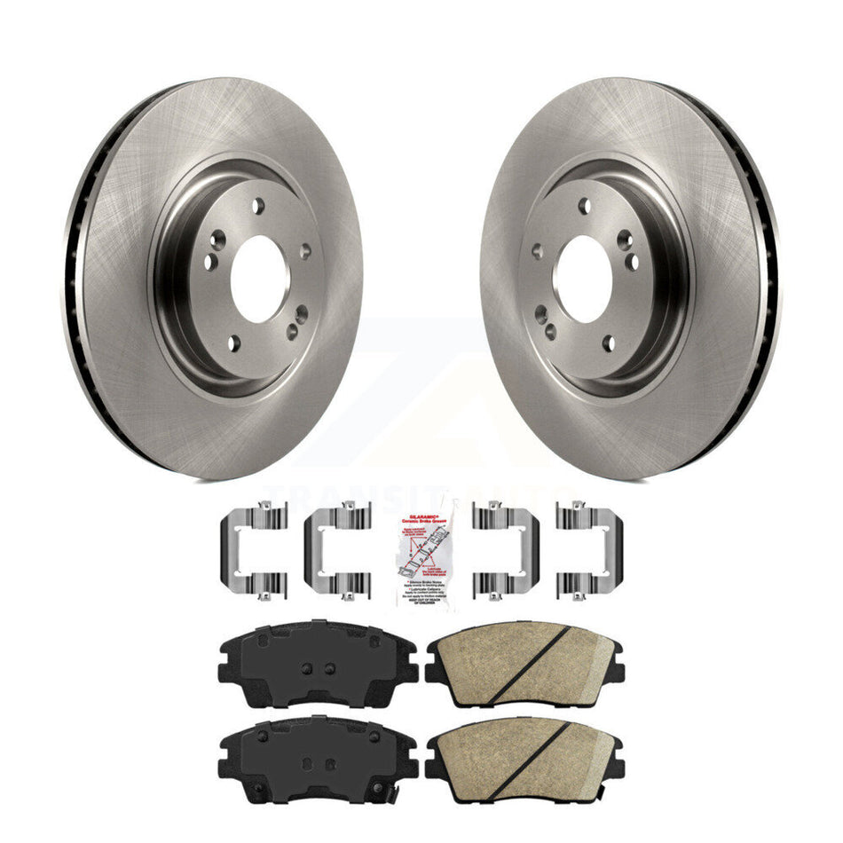 Front Disc Brake Rotors And Ceramic Pads Kit For 2017-2022 Kia Sportage Turbocharged K8A-104652