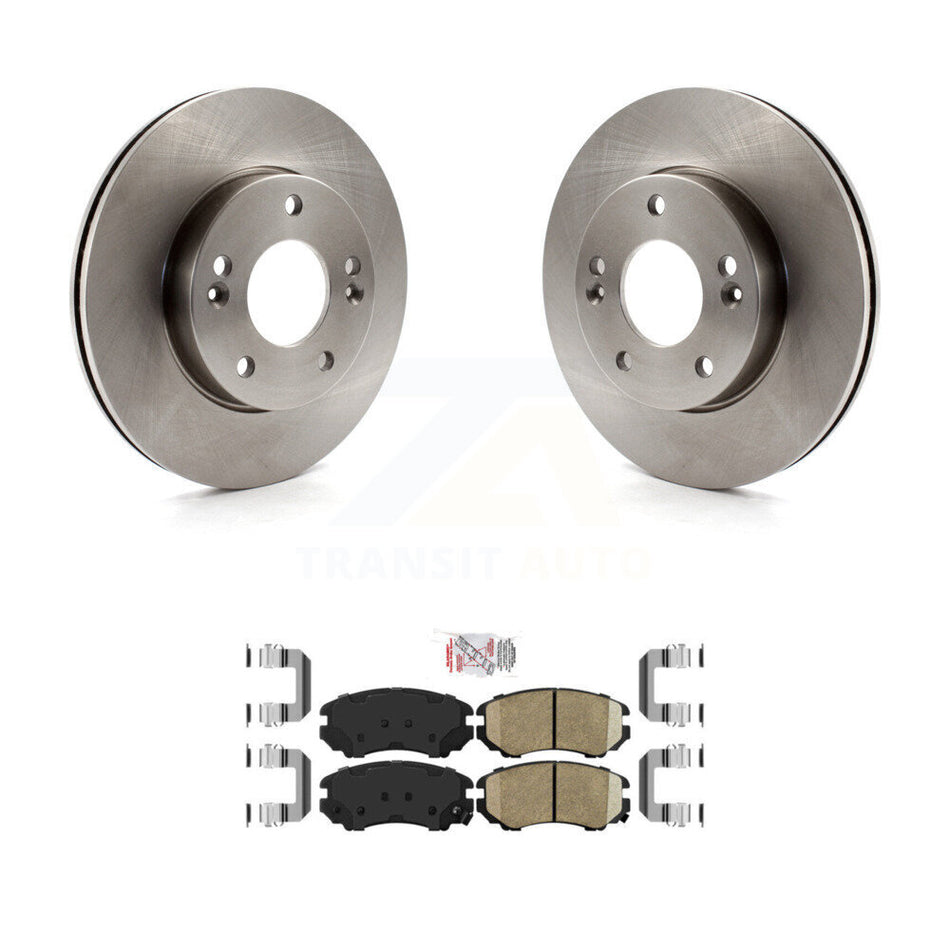 Front Disc Brake Rotors And Ceramic Pads Kit For 2010-2011 Kia Soul 1.6L K8A-104685
