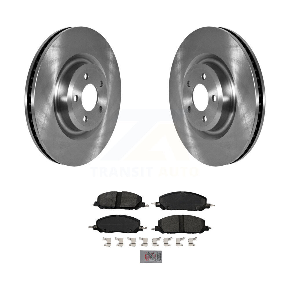Front Brake Rotors Semi-Metallic Pad Kit For Ford Explorer Lincoln Aviator Police Utility K8A-104707