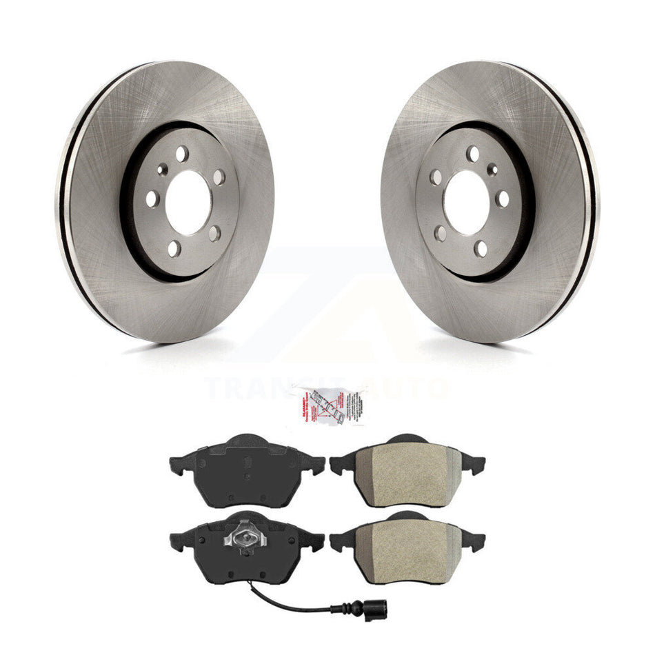 Front Disc Brake Rotors And Semi-Metallic Pads Kit For Volkswagen Jetta Golf Beetle K8A-104727