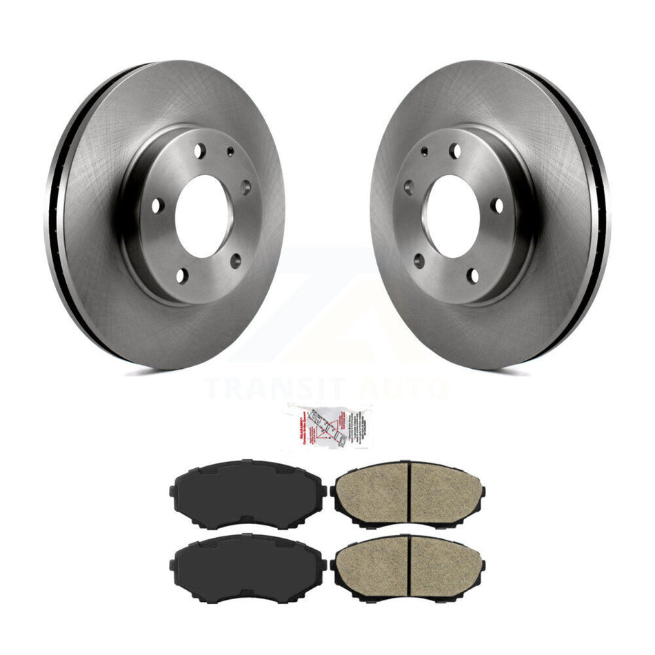 Front Disc Brake Rotors And Semi-Metallic Pads Kit For 2000-2006 Mazda MPV K8A-104732