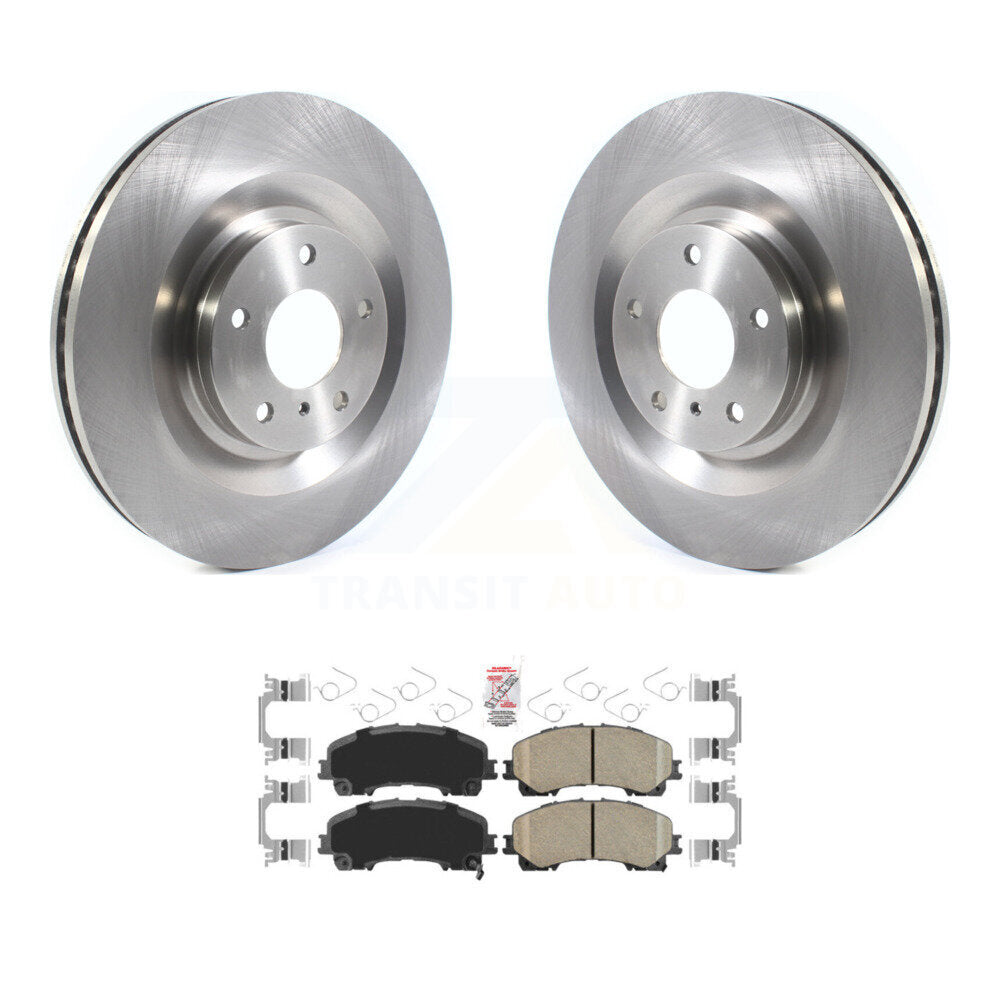 Front Disc Brake Rotors And Ceramic Pads Kit For INFINITI QX50 QX55 K8A-104734