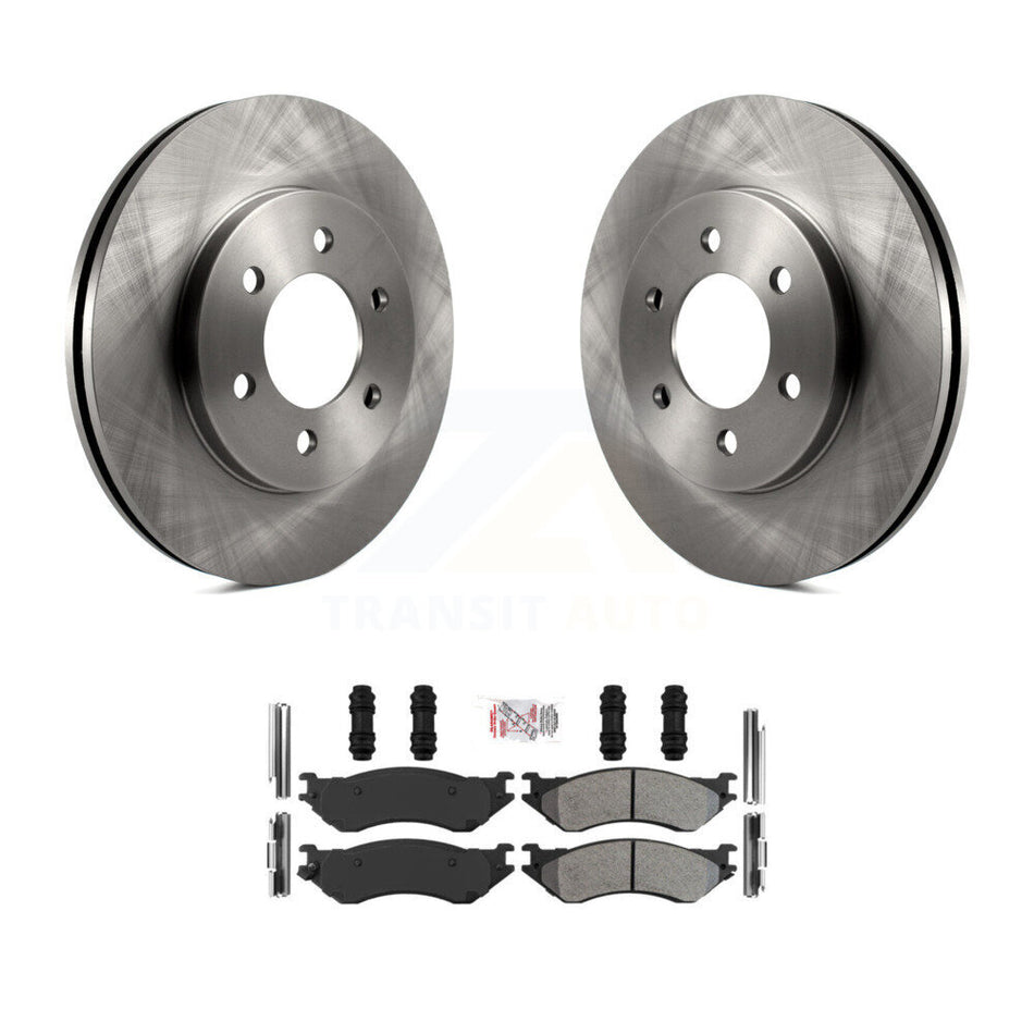 Front Disc Brake Rotor And Semi-Metallic Pad Kit For 2002 Lincoln Navigator From 03 19 02 K8A-104742