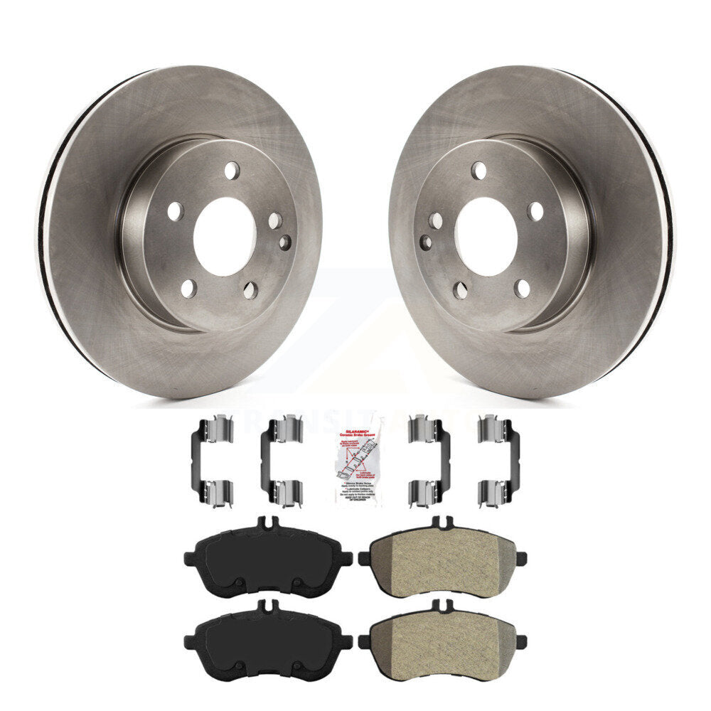Front Disc Brake Rotors And Semi-Metallic Pads Kit For Mercedes-Benz C300 C250 C230 K8A-104745