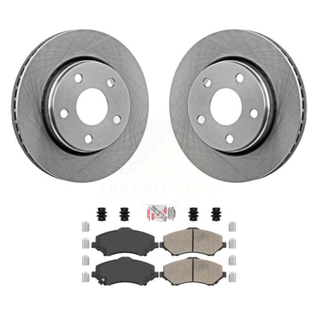 Front Disc Brake Rotors And Ceramic Pads Kit For Jeep Wrangler K8A-104751