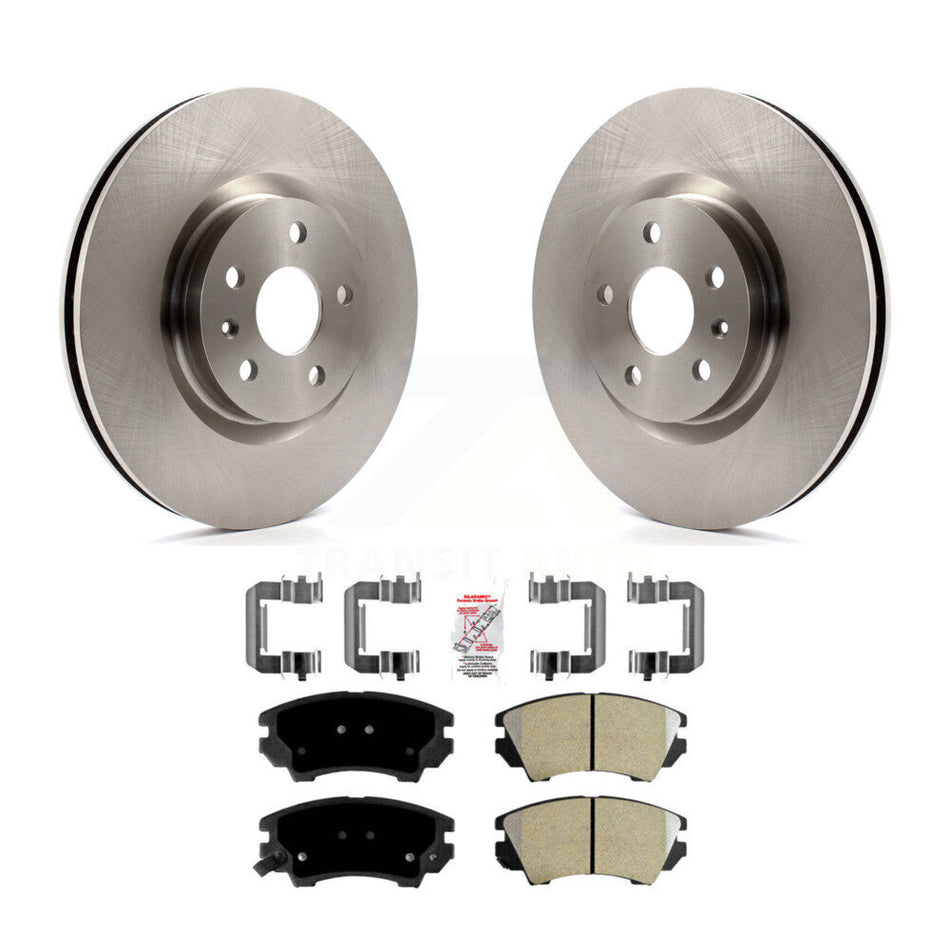 Front Disc Brake Rotors And Semi-Metallic Pads Kit For 2011-2017 Chevrolet Caprice K8A-104780