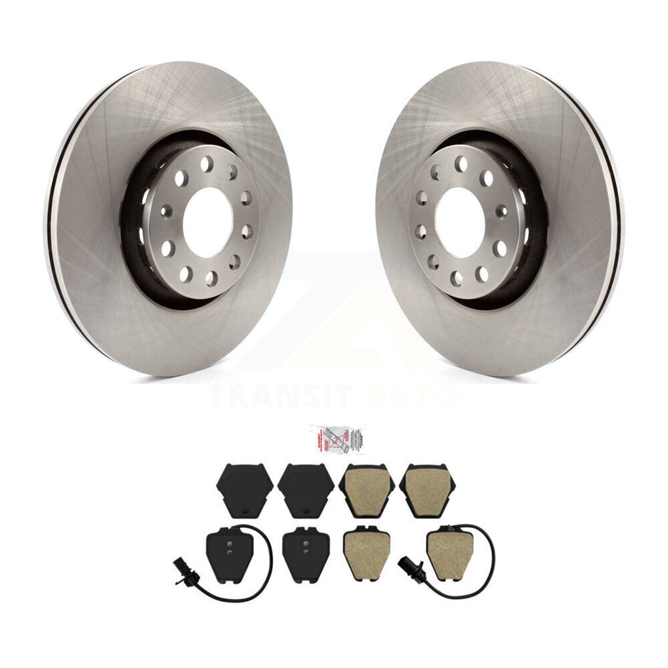 Front Disc Brake Rotors And Semi-Metallic Pads Kit For Audi A8 Quattro K8A-104785