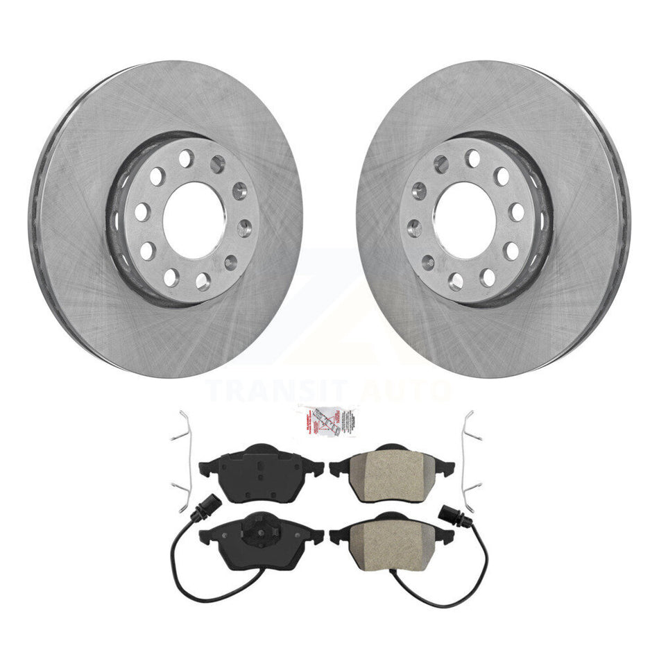 Front Disc Brake Rotor And Semi-Metallic Pad Kit For Audi A4 Quattro Volkswagen Passat A6 K8A-104787