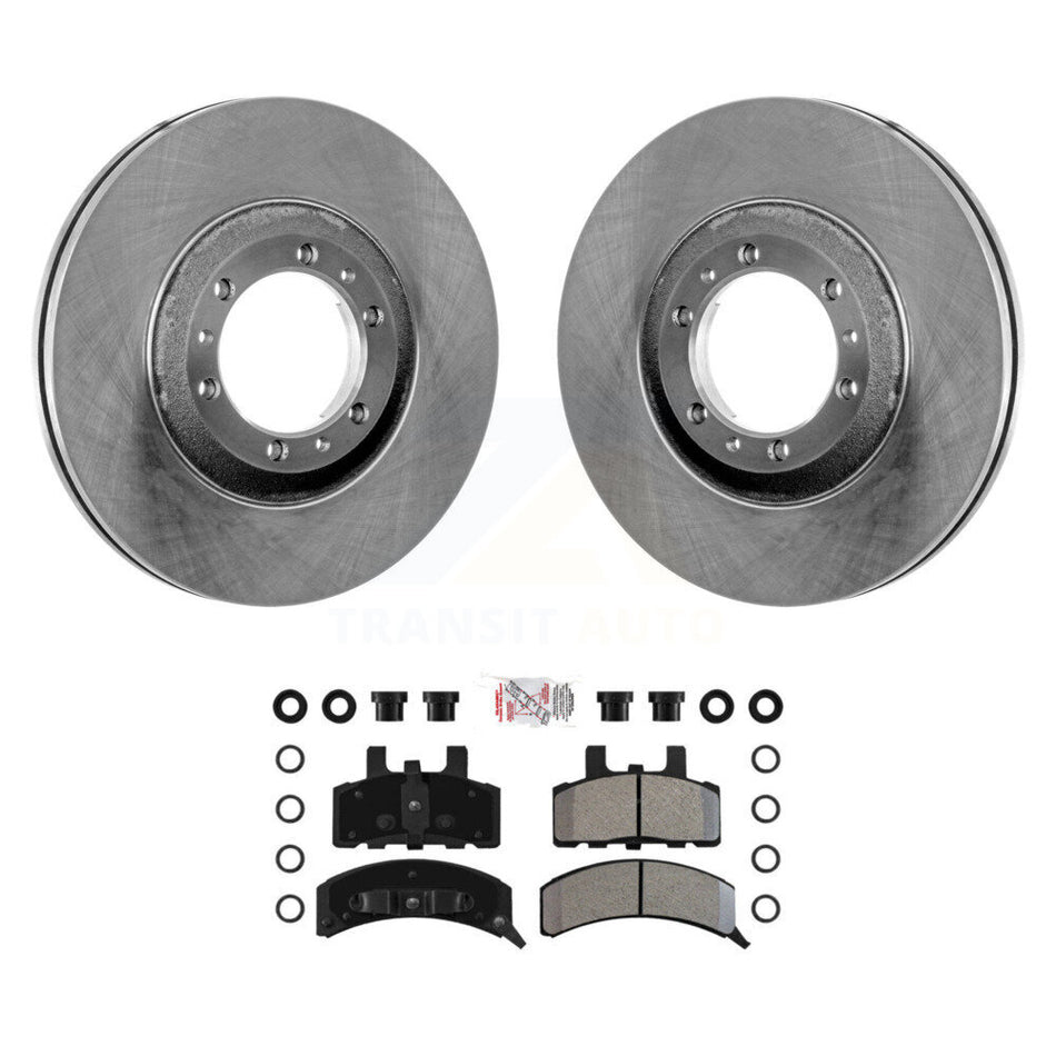 Front Brake Rotor Semi-Metallic Pad Kit For Cadillac DeVille Fleetwood 60 Special Chassis K8A-104791
