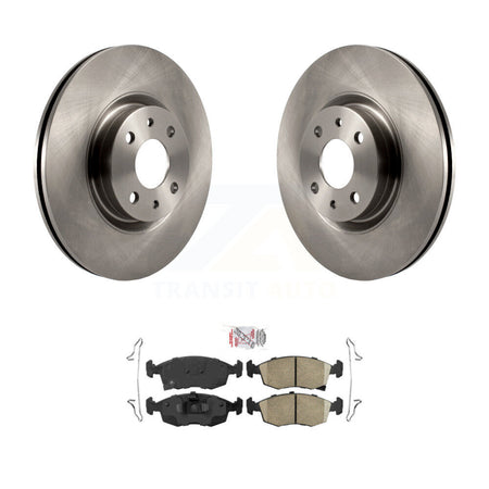 Front Disc Brake Rotors And Ceramic Pads Kit For Fiat 500 K8A-104799