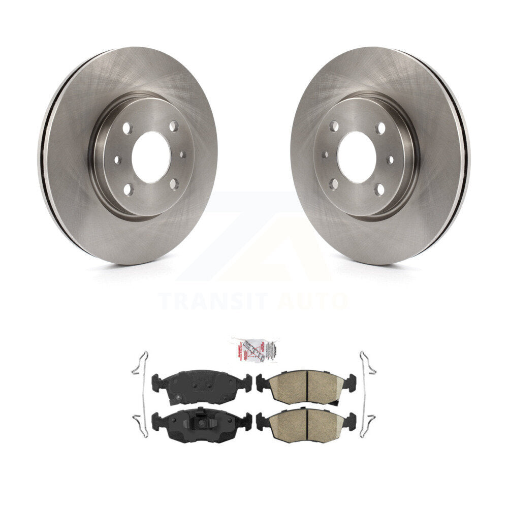Front Disc Brake Rotors And Ceramic Pads Kit For Fiat 500 K8A-104800