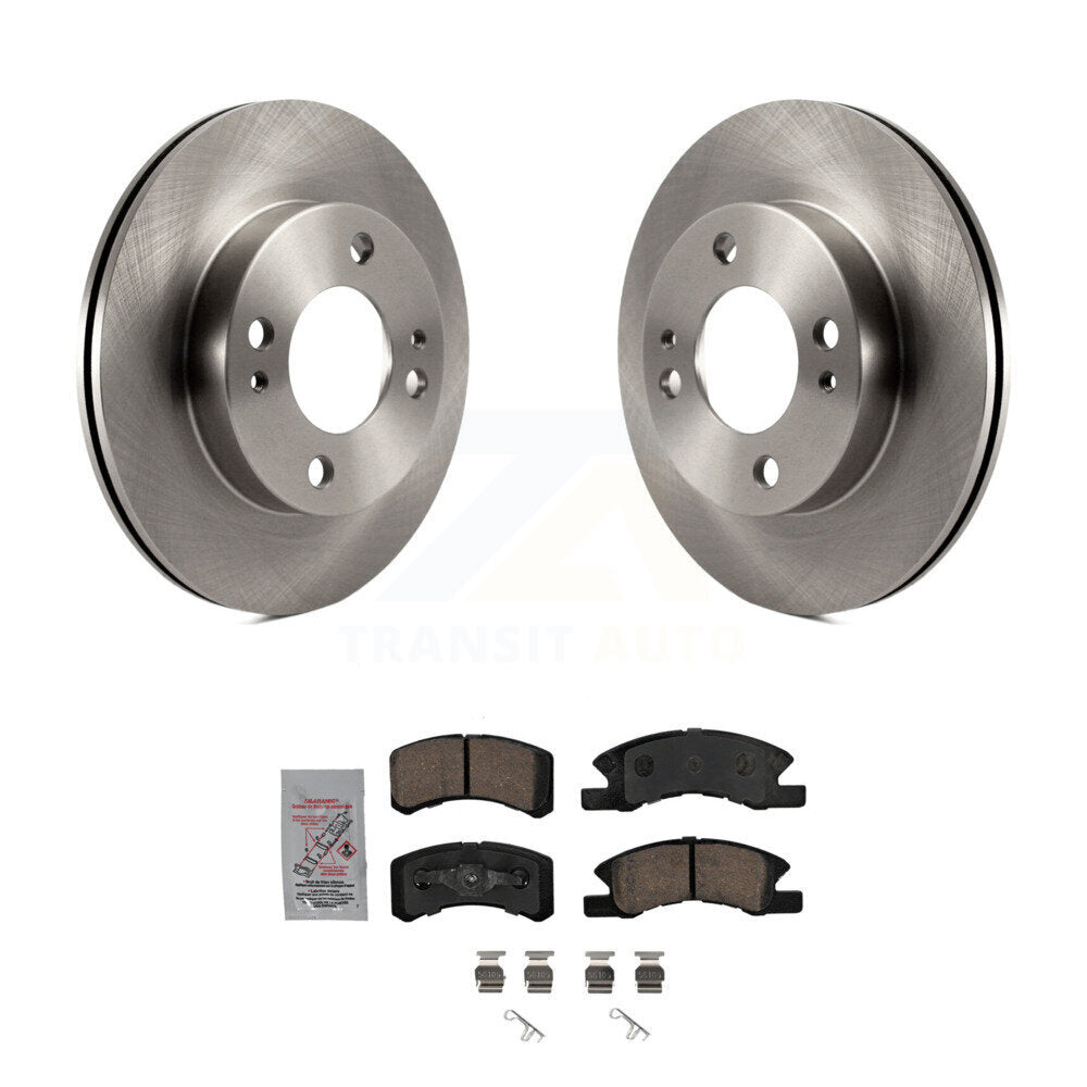 Front Disc Brake Rotors And Ceramic Pads Kit For 2014-2015 Mitsubishi Mirage K8A-104809