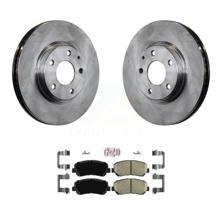 Front Disc Brake Rotors And Ceramic Pads Kit For 2013-2015 Mazda CX-5 K8A-104824