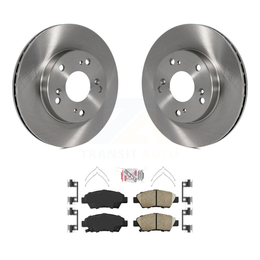 Front Disc Brake Rotors And Ceramic Pads Kit For 2011-2015 Honda CR-Z K8A-104825
