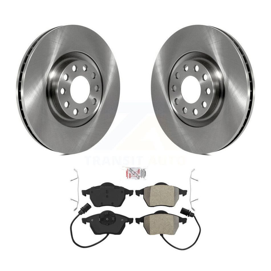 Front Disc Brake Rotors And Semi-Metallic Pads Kit For Audi A6 Quattro S4 K8A-104845