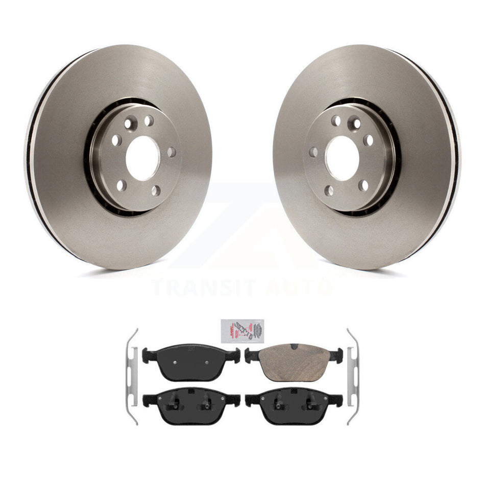 Front Disc Brake Rotors And Ceramic Pads Kit For 2010-2015 Volvo XC60 K8A-104858