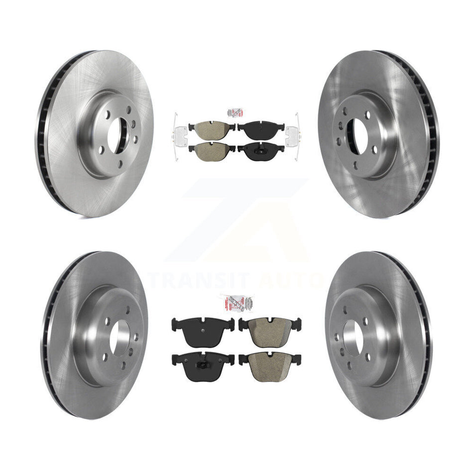 Front Rear Semi-Metallic Pad & Brake Rotors Kit (6Pc) For BMW 535i GT xDrive 740Li 740i 7 K8A-104882