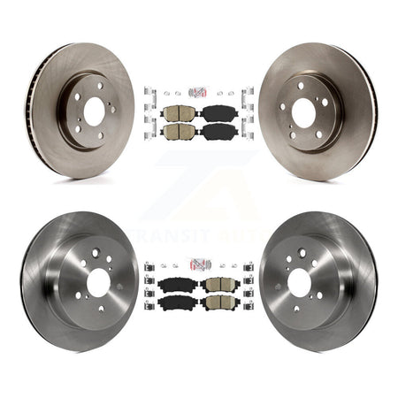 Front Rear Ceramic Pads And Disc Brake Rotors Kit (6Pc) For 2014 Lexus IS250 C F Sport K8A-104887