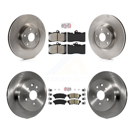 Front Semi-Metallic Rear Ceramic Pad & Brake Rotors Kit (6Pc) For Lexus IS350 C F Sport K8A-104888