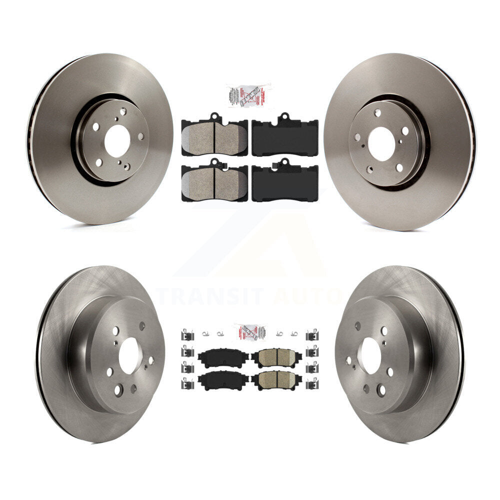 Front Semi-Metallic Rear Ceramic Pad & Brake Rotor Kit (6Pc) For Lexus IS350 IS300 IS200t K8A-104889