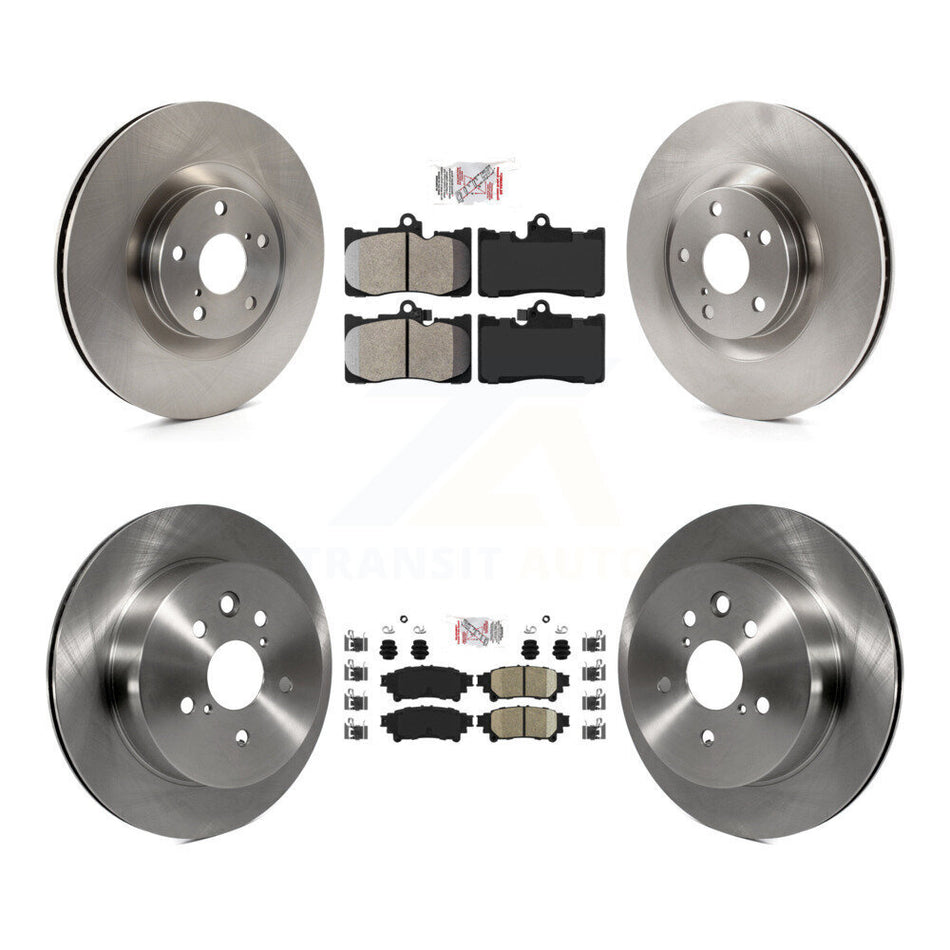 Front Semi-Metallic Rear Ceramic Pad & Brake Rotors Kit (6Pc) For Lexus IS350 C F Sport K8A-104890