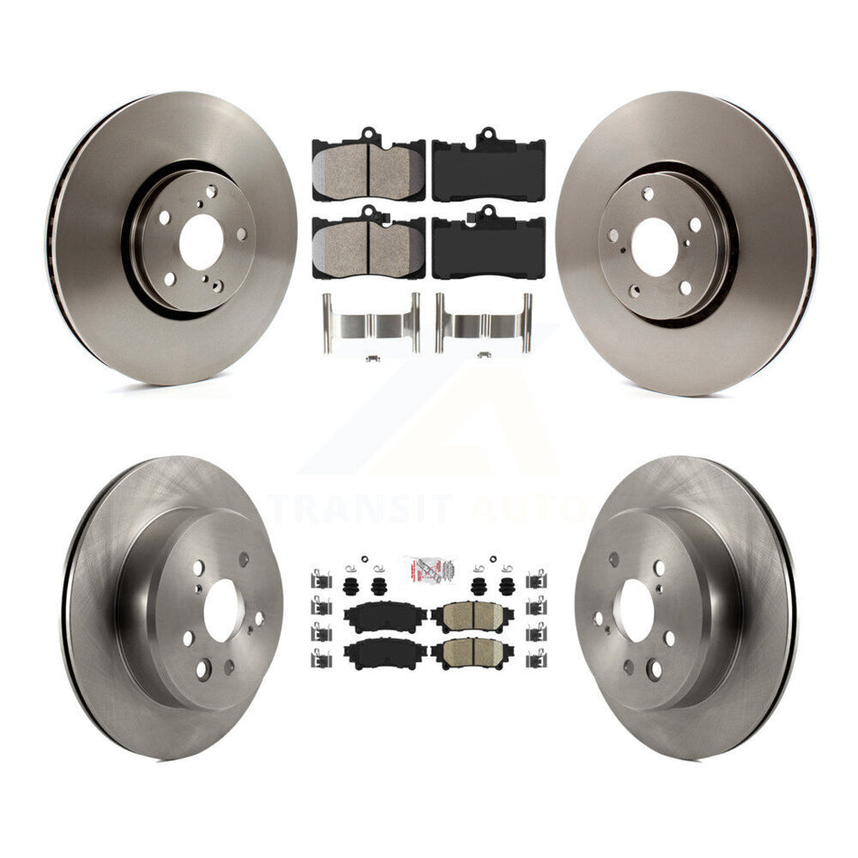 Front Semi-Metallic Rear Ceramic Pad & Brake Rotor Kit (6Pc) For Lexus IS350 IS300 IS200t K8A-104891
