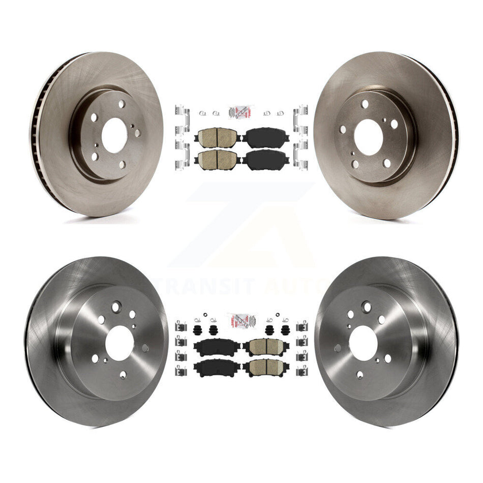 Front Rear Ceramic Pads And Disc Brake Rotors Kit (6Pc) For 2014 Lexus IS250 C F Sport K8A-104895