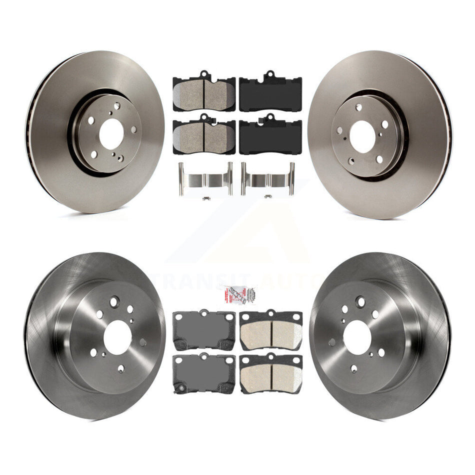 Front Semi-Metallic Rear Ceramic Pad & Brake Rotor Kit (6Pc) For Lexus IS350 GS350 GS450h K8A-104896
