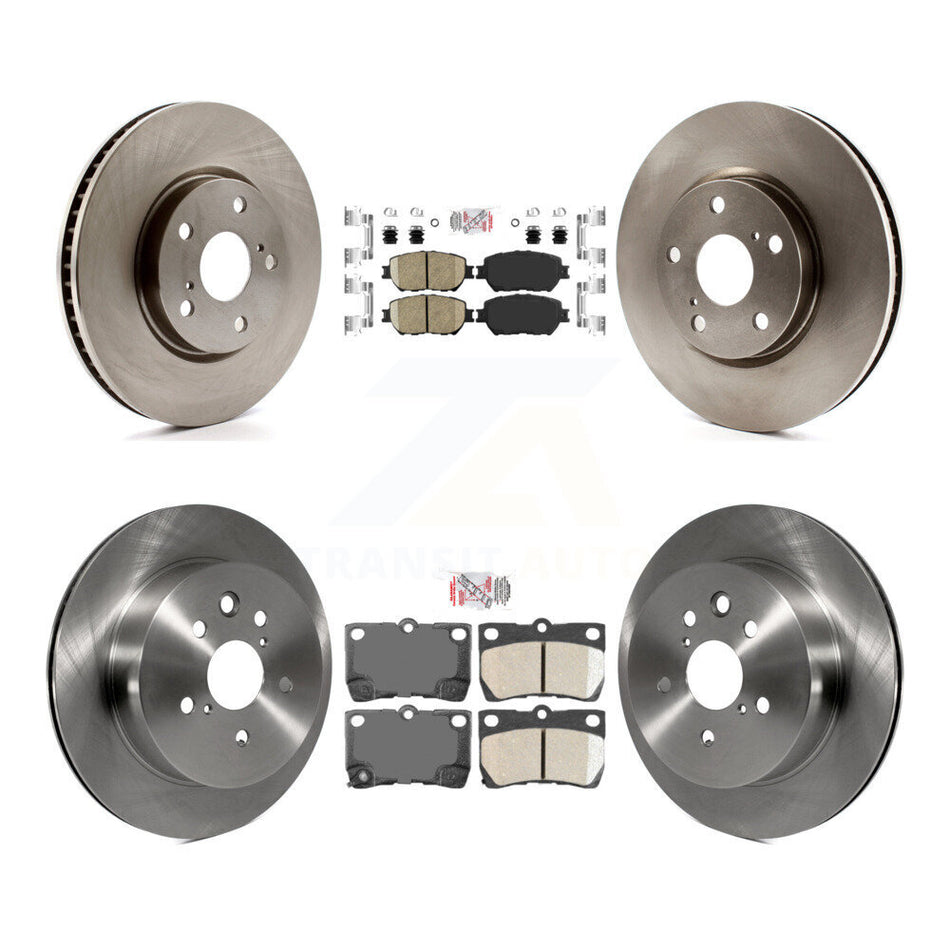 Front Rear Ceramic Pads And Disc Brake Rotors Kit (6Pc) For Lexus IS250 GS300 K8A-104898
