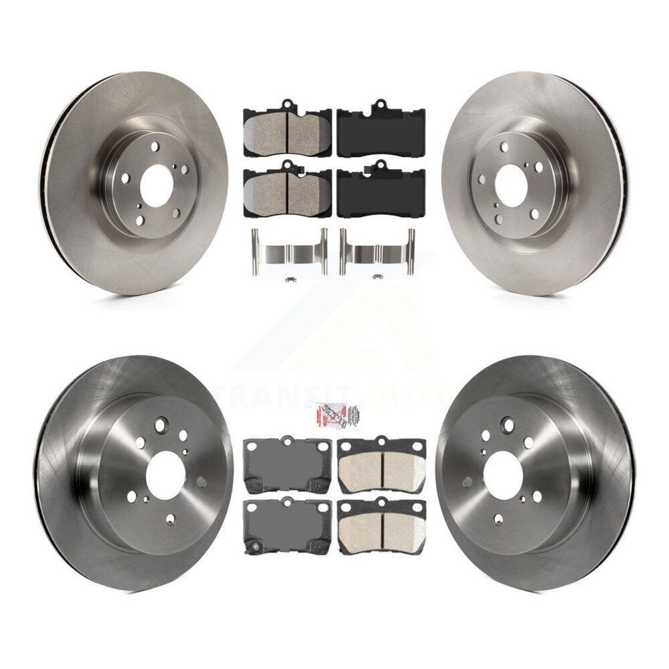 Front Semi-Metallic Rear Ceramic Pad & Brake Rotor Kit (6Pc) For Lexus IS350 GS350 GS450h K8A-104899