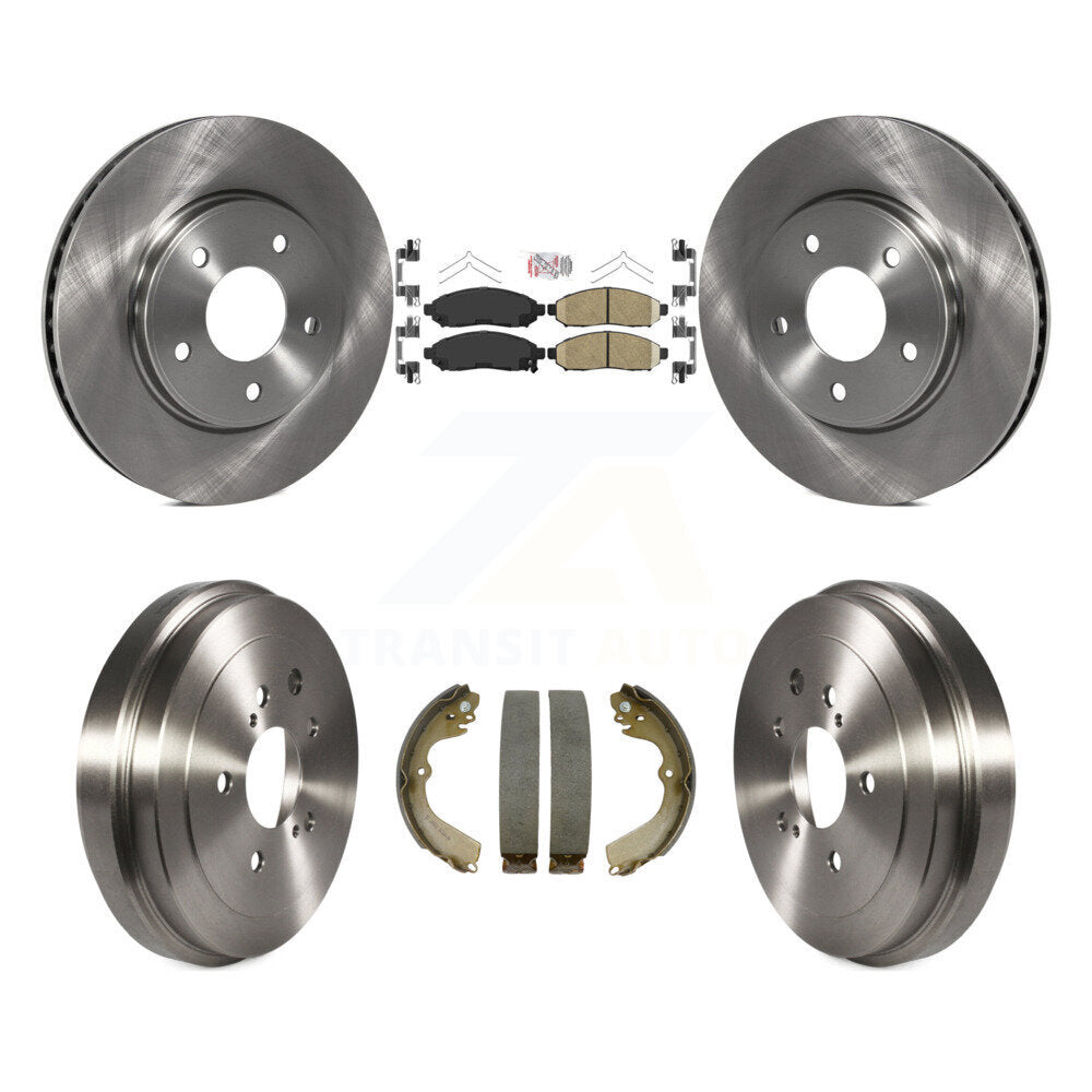 Front Rear Disc Brake Rotors Ceramic Pad Drum Kit For Nissan NV200 Chevrolet City Express K8A-104901