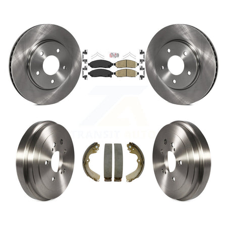 Front Rear Disc Brake Rotors Ceramic Pad Drum Kit For Nissan NV200 Chevrolet City Express K8A-104901