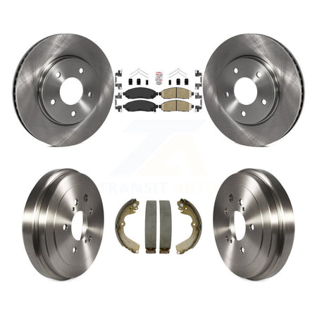 Front Rear Disc Brake Rotors Ceramic Pad Drum Kit For Nissan NV200 Chevrolet City Express K8A-104902