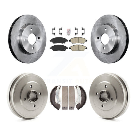 Front Rear Disc Brake Rotors Ceramic Pads And Drum Kit For Nissan Micra Versa Note K8A-104903