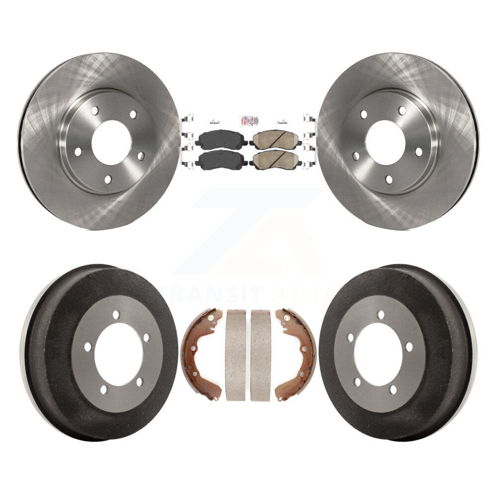 Front Rear Brake Rotor Ceramic Pad Drum Kit For Chrysler Sebring Mitsubishi Eclipse Dodge K8A-104912