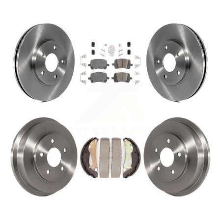Front Rear Disc Brake Rotors Ceramic Pads And Drum Kit For Chevrolet HHR K8A-104913