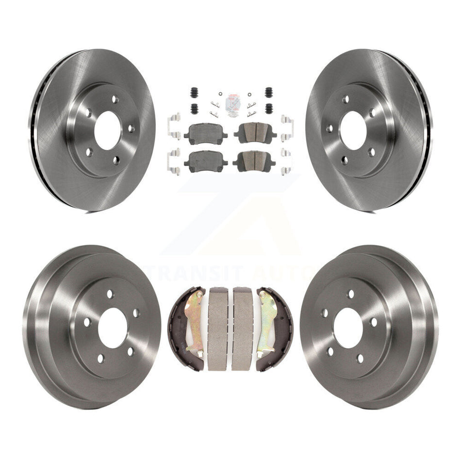 Front Rear Disc Brake Rotors Ceramic Pads And Drum Kit For Chevrolet HHR K8A-104913