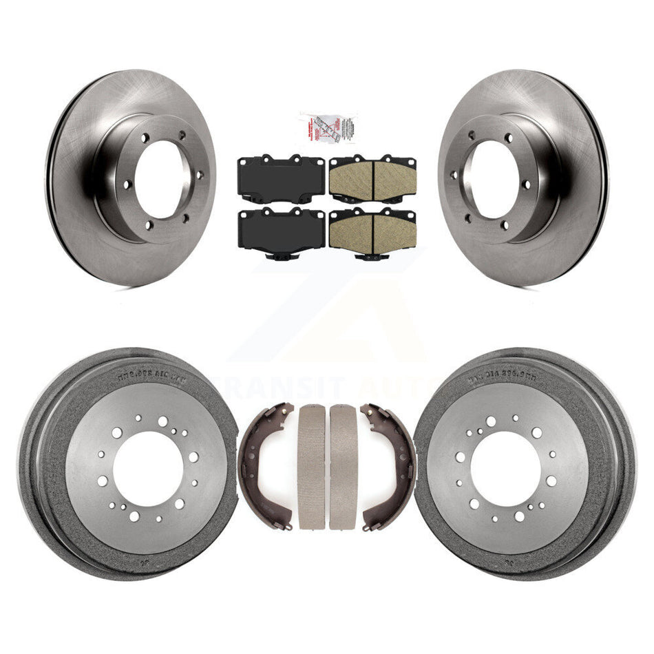 Front Rear Disc Brake Rotors Ceramic Pads And Drum Kit For Toyota Pickup 4Runner K8A-104919