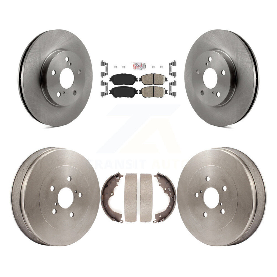 Front Rear Disc Brake Rotors Ceramic Pads And Drum Kit For 2004-2010 Toyota Sienna K8A-104929