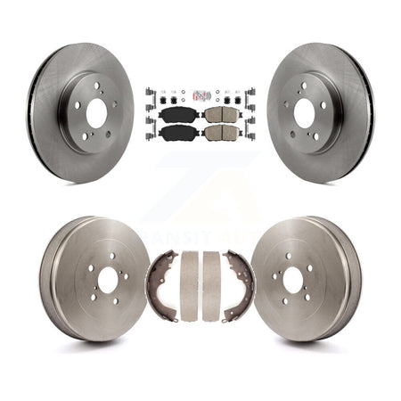 Front Rear Disc Brake Rotors Ceramic Pads And Drum Kit For 2004-2010 Toyota Sienna K8A-104930