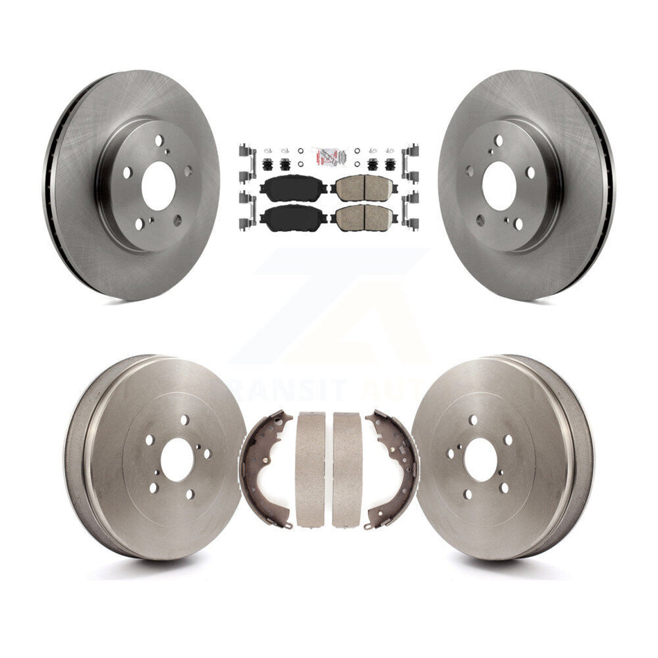 Front Rear Disc Brake Rotors Ceramic Pads And Drum Kit For 2004-2010 Toyota Sienna K8A-104930
